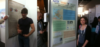 Paolo Bonomi and Judith Ray presenting their posters